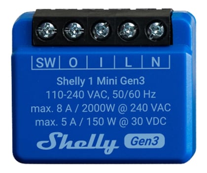 Inteligentny sterownik Shelly Inteligentny sterownik 1 Mini Gen3